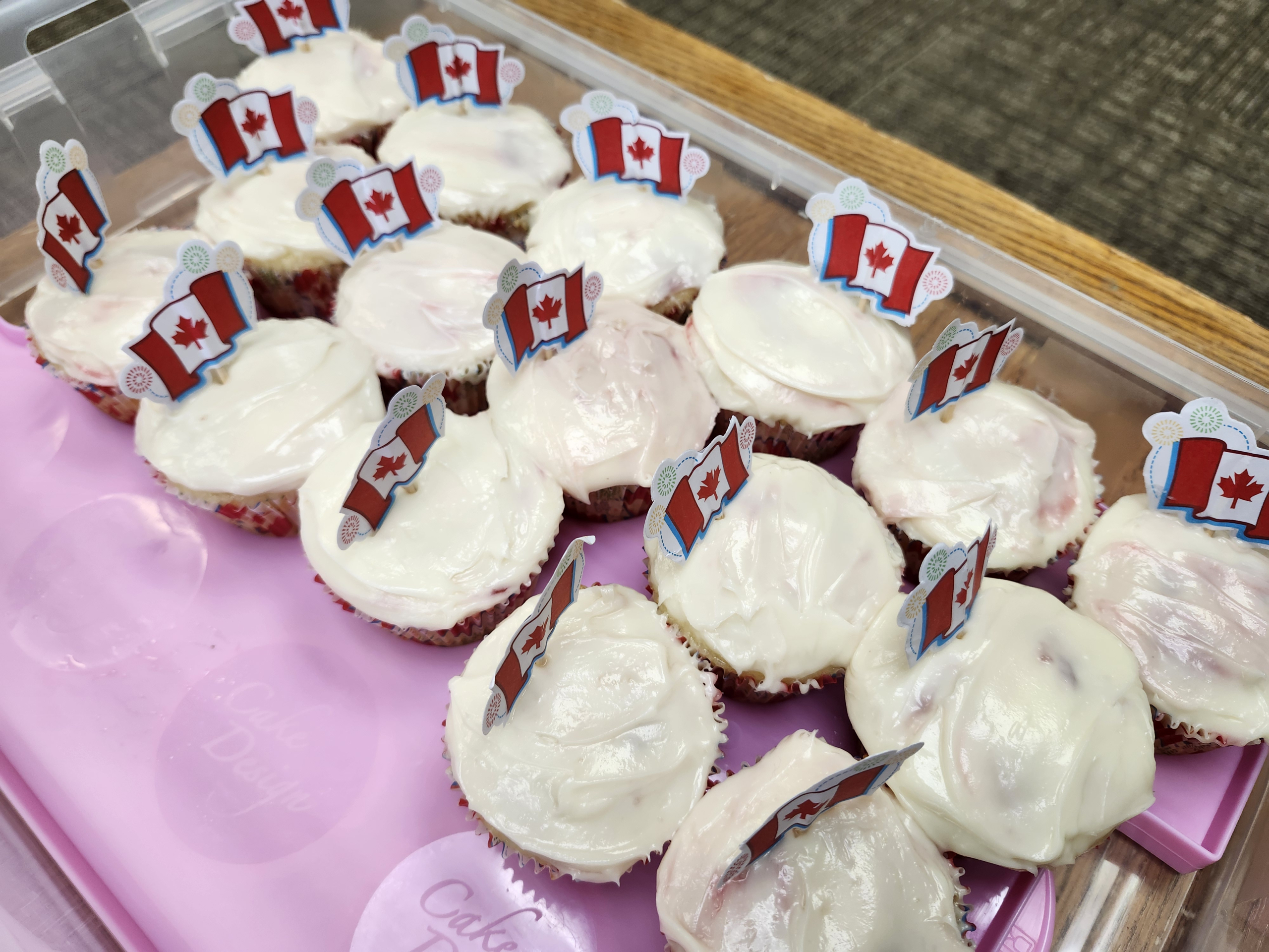 Brighten Your Office Day: Super Easy French Vanilla Raspberry Swirl Cupcakes